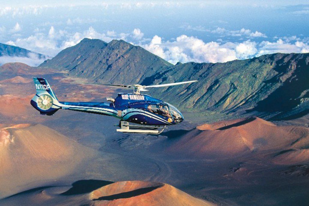 bluehawaiian full maui helicopter tour haleakala view