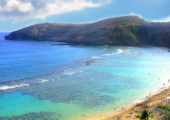 bluehawaiian full maui helicopter tour slide haunama bay