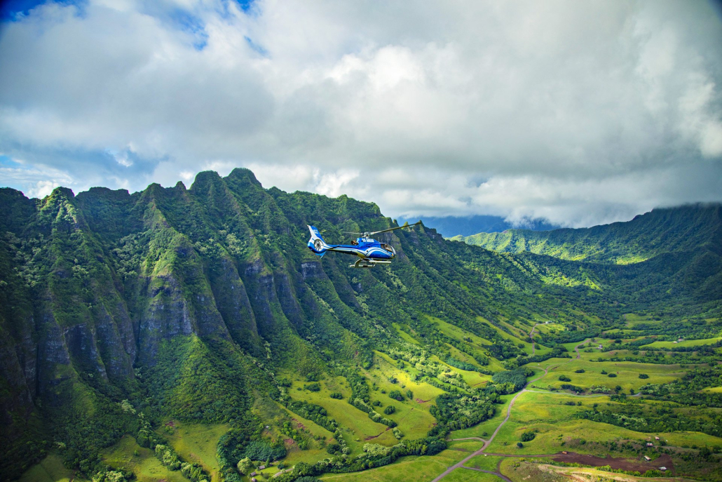 complete island oahu helicopter blue hawaiian