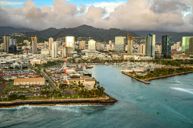 honolulu harbor aerial