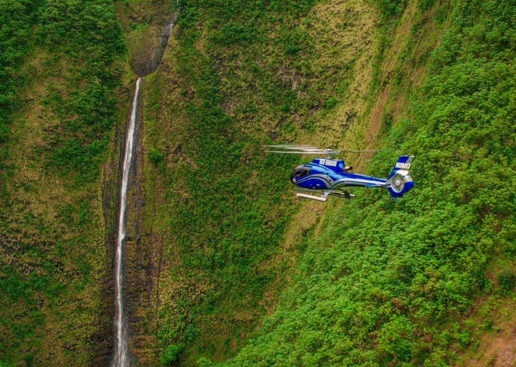 kohala coast adventure huge sea cliffs and waterfalls blue hawaiian helicopter