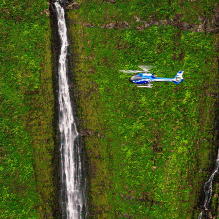 waterfalls maui helicopter blue hawaiian