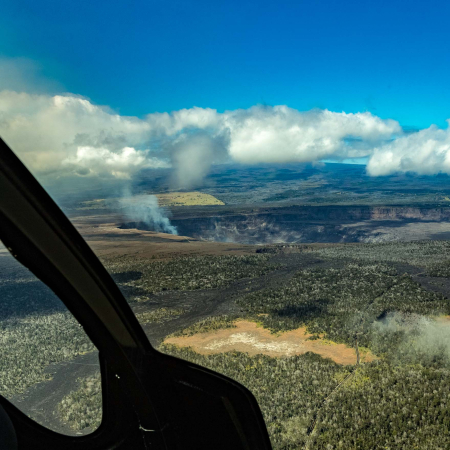 Helicopter Kilauea Volcano Big Island