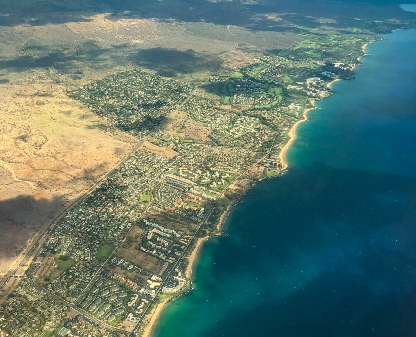 Maui Aerials Kihei Coastline Hawaii