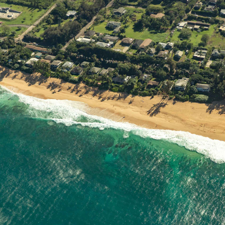 North Shore Aerial Pipeline Beach Oahu