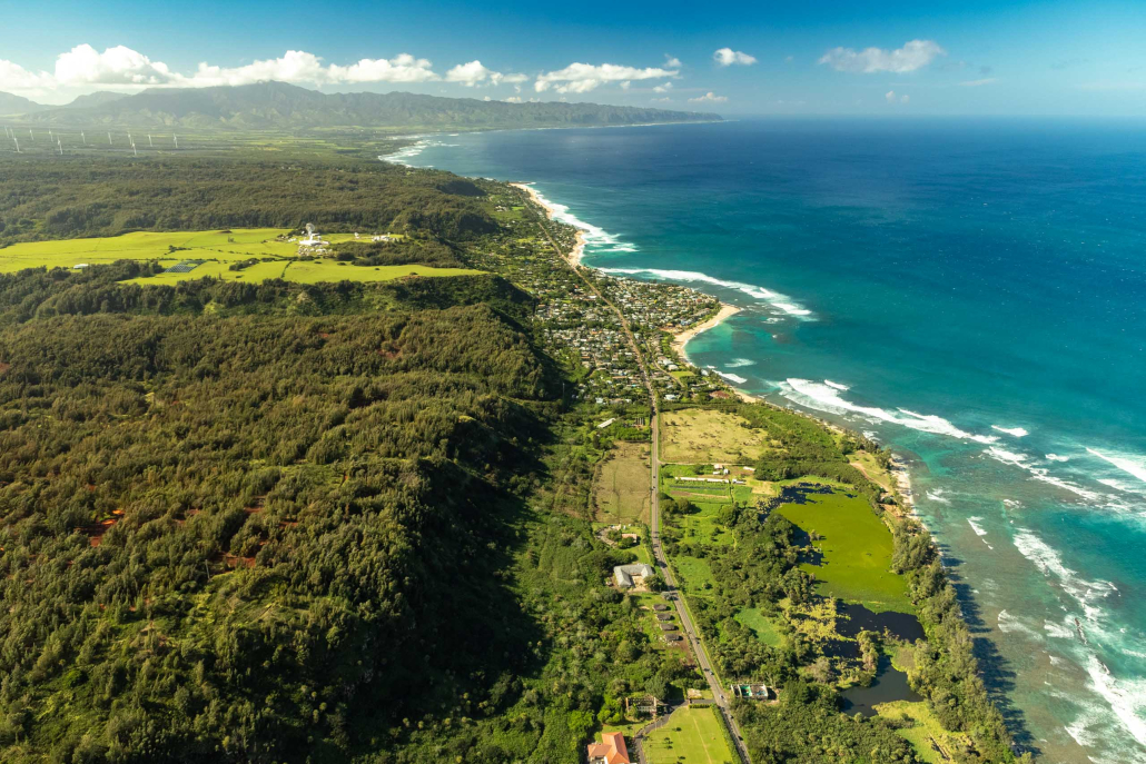 North Shore Coastline Aerial Oahu