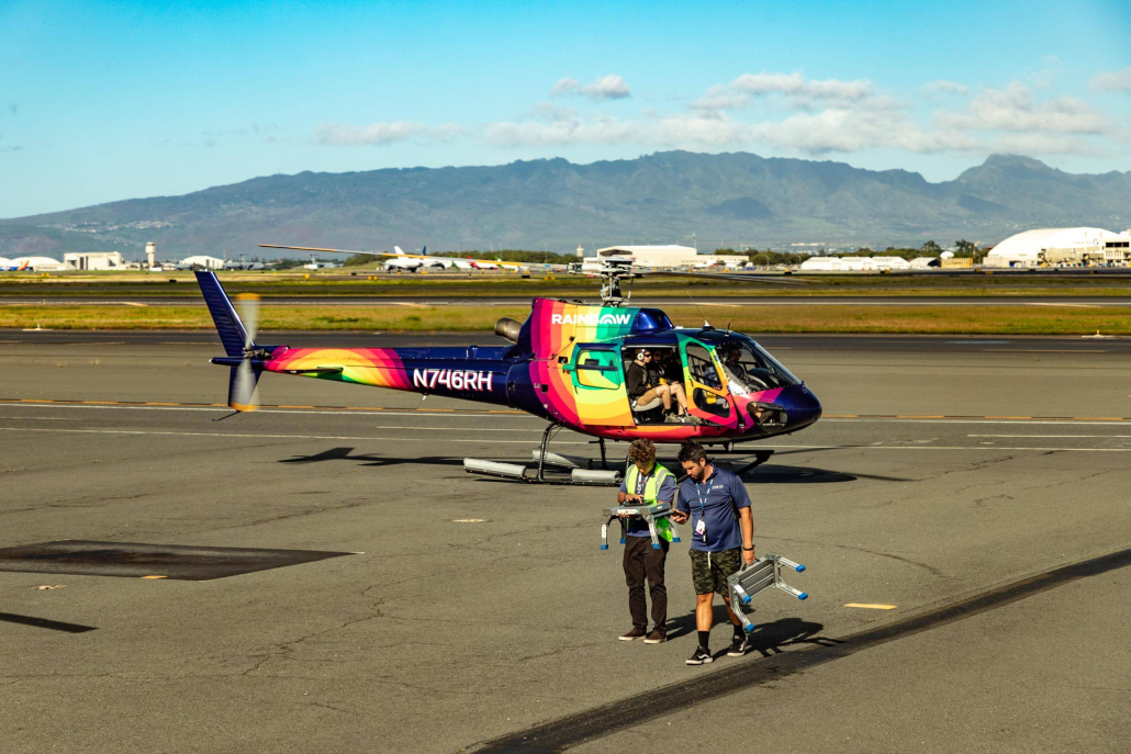 Rainbow Helicopters Hleiport Crew  Oahu