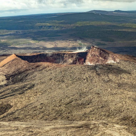 Volcanoes National Park Puu Oo Vent Summit Big Island