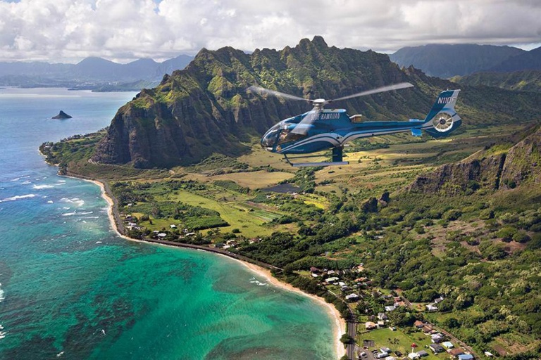bluehawaiian oahu aerial tour diamond head crater