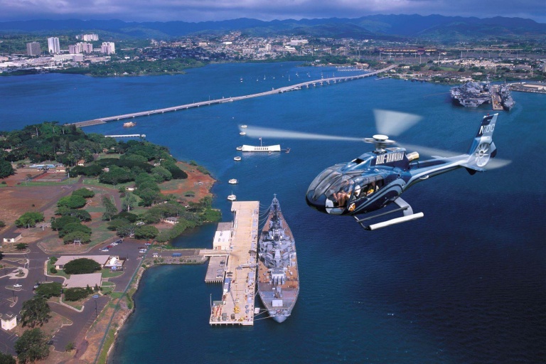 bluehawaiian oahu aerial tour views of pearl harbor