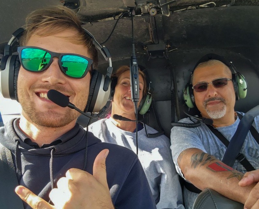maunaloahelicoptertours pilot and guests