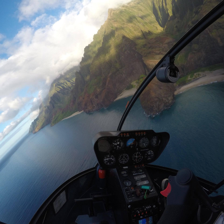 Mountain Cliffs Kauai Helicopter Photo Flights