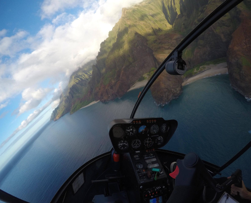 Mountain Cliffs Kauai Helicopter Photo Flights