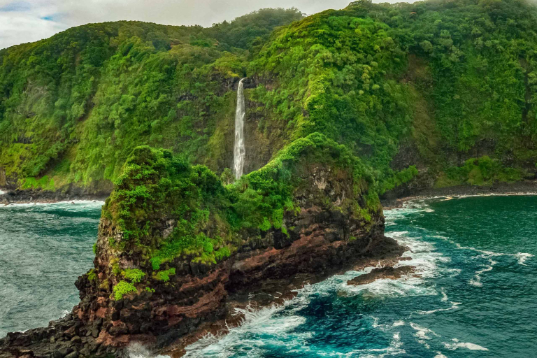 Blue Hawaiian hana coast waterfall hana haleakala tour feature