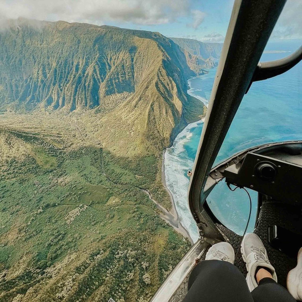 airmaui maui doors off helicopter tour door off view