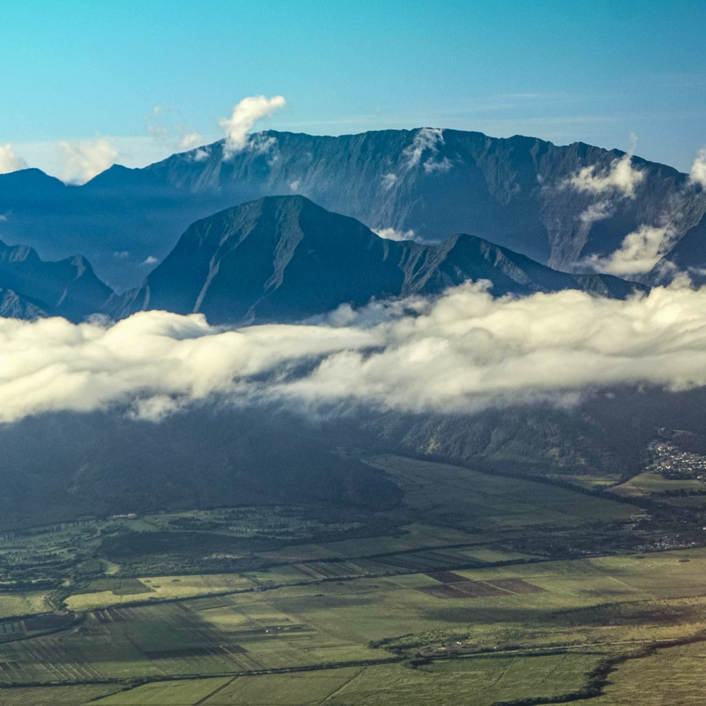 west maui mountains aerial 