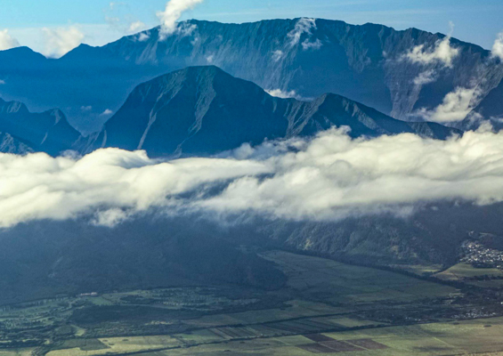 west maui mountains aerial maui