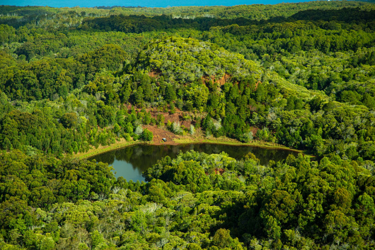 a big pond in waimea canyon state park kauai hawaii