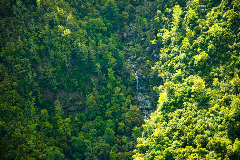 a fantastic waterfall on waimea canyon state park kauai