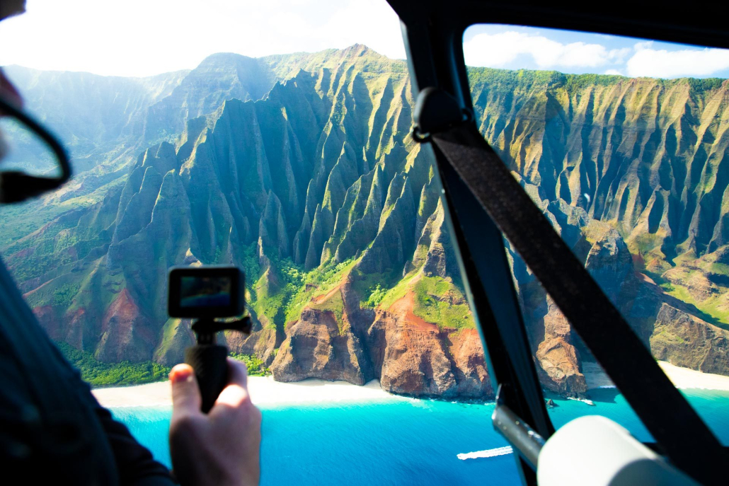 enjoy the thrill of this doors off flight over kauai