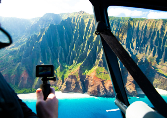 enjoy the thrill of this doors off flight over kauai slider