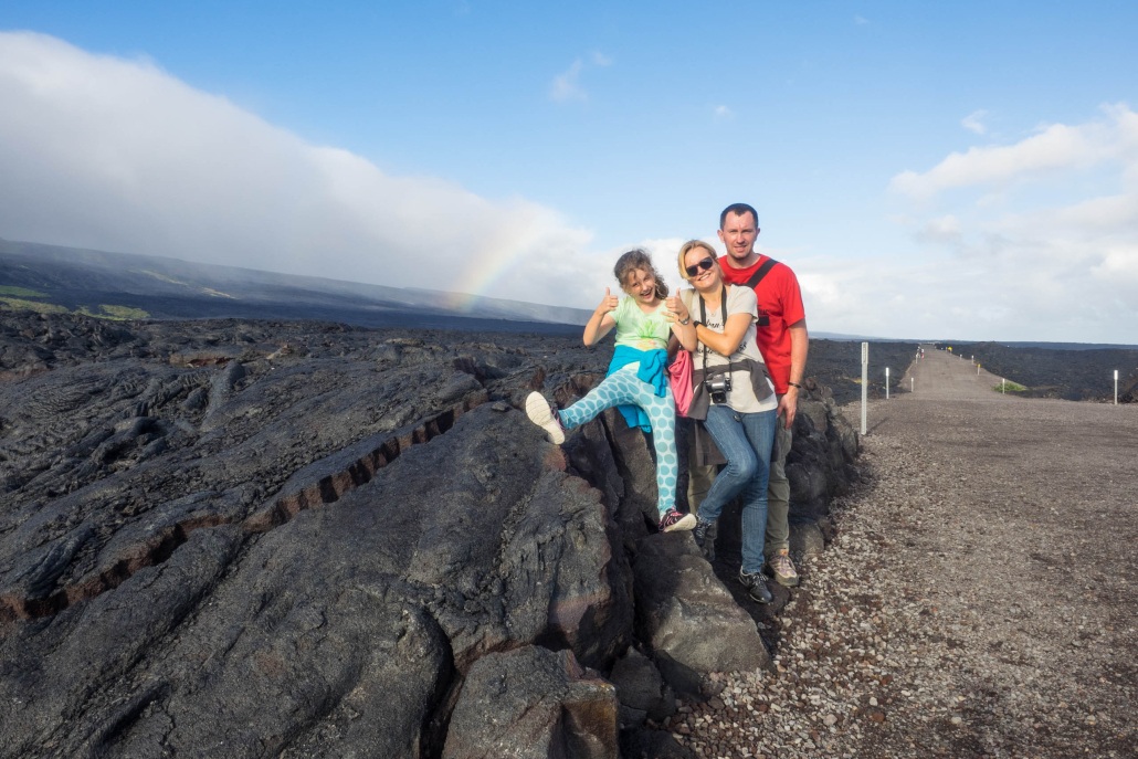 family on chain of craters road big island