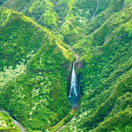 manawaiopuna falls also known as jurassic falls kauai
