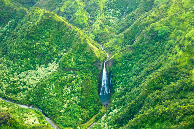 manawaiopuna falls also known as jurassic falls kauai
