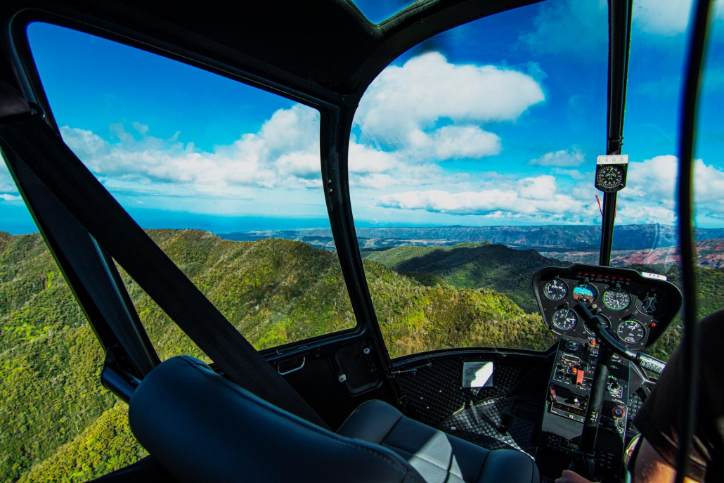 ride in a top of the line touring helicopter kauai hawaii