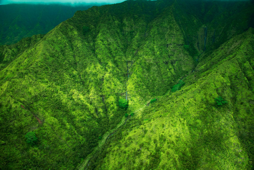 see kauais most iconic landmarks from the air rainforests mount waialeale hawaii