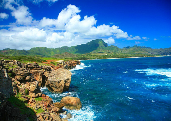 along the hamakua coastline with wave swept shorelines slider