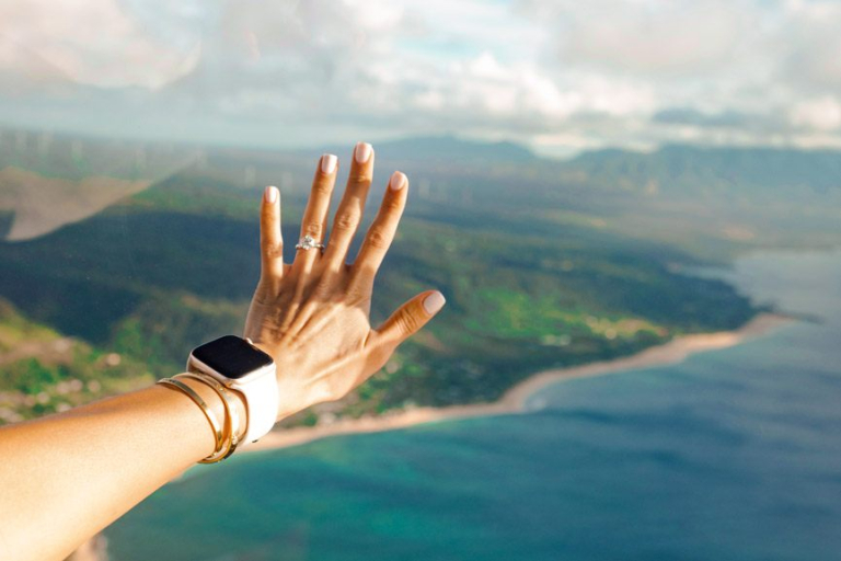 an incredible way to propose rainbow helicopters oahu