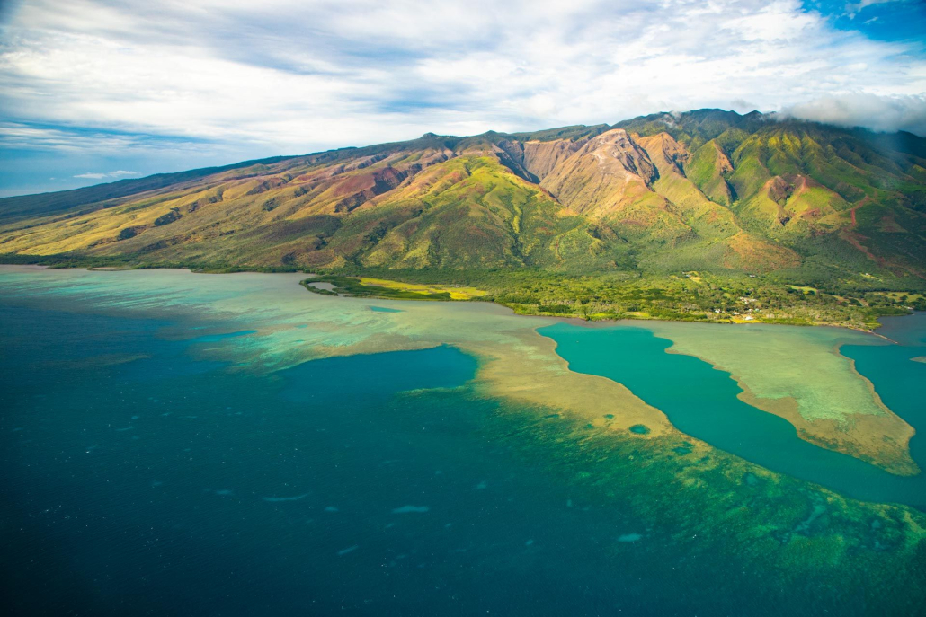 enjoying the beauty of the amazing island on a maui helicopter tour