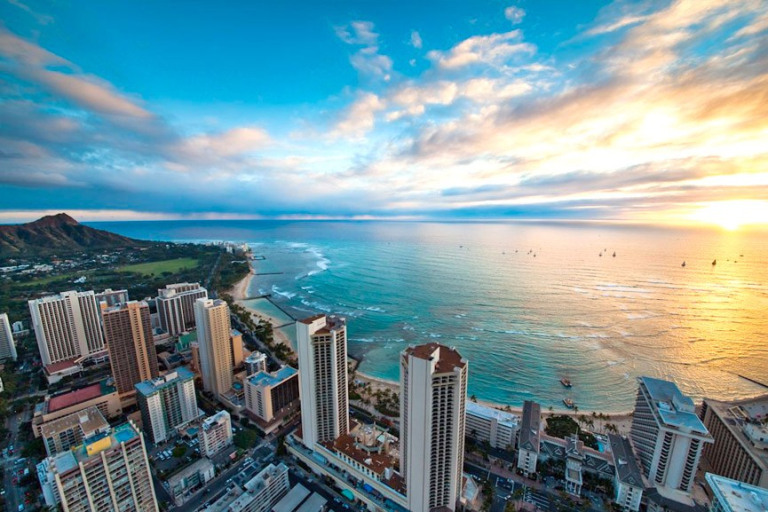 experience the famed waikiki skyline rainbow helicopters oahu hawaii