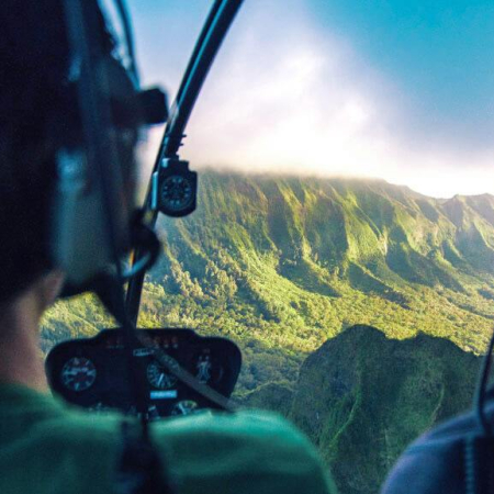 helicopter tour of the royal skies rainbow helicopters oahu hawaii