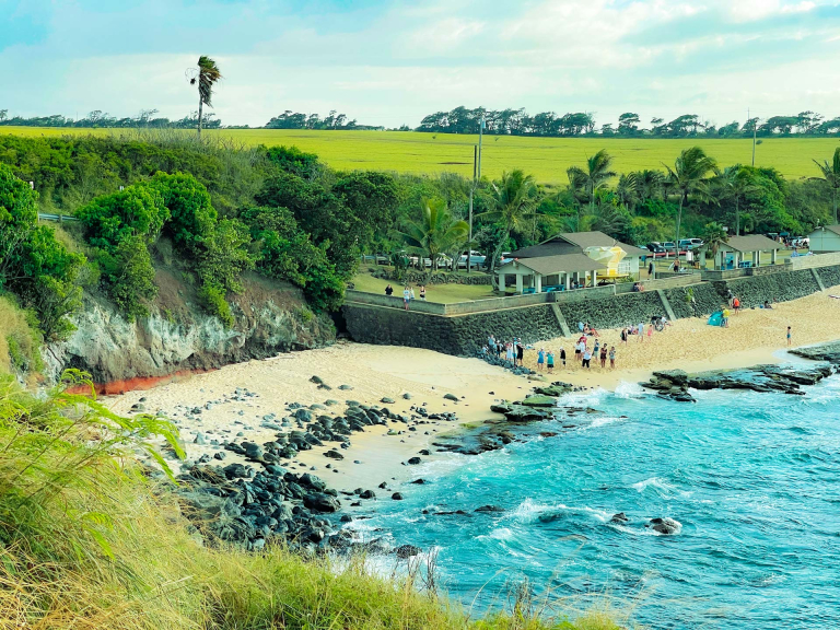 hookipa beach park in the island of maui