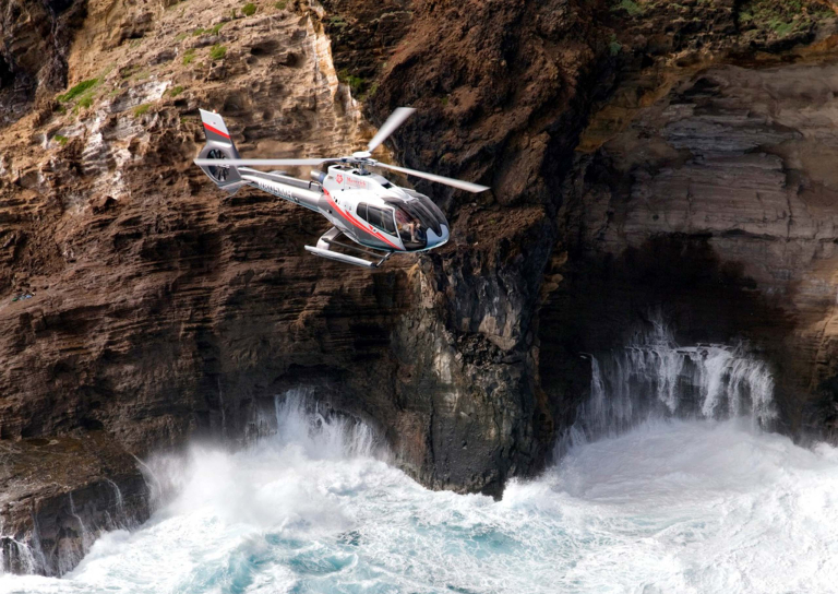 maverickhelicopter slide molokai voyage big wave