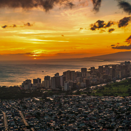 rainbowhelicopters waikiki sunset fligh waikiki sunset flight product image