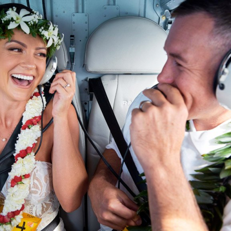 romantic proposal flight oahu rainbow helicopters oahu