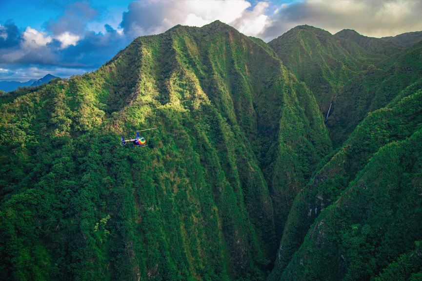 see the most beautiful and scenic areas of the oahus island rainbow helicopters oahu hawaii
