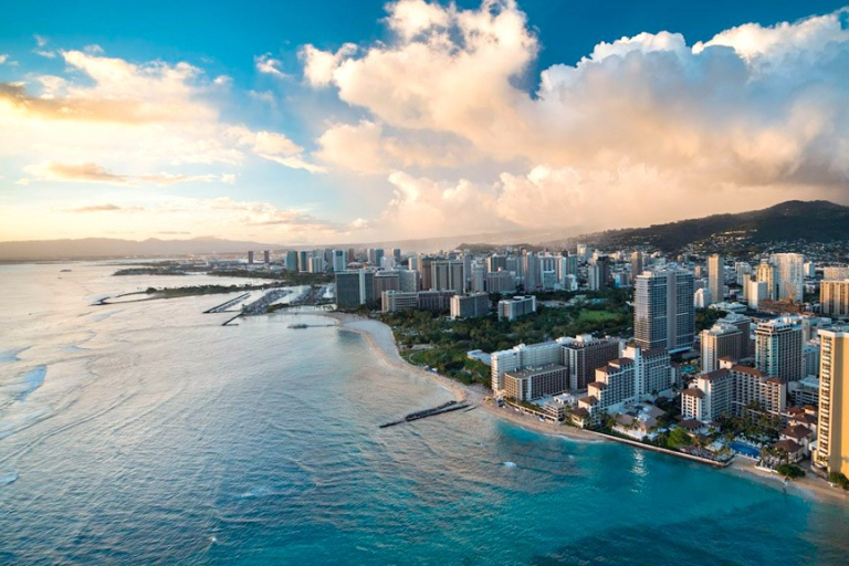 see waikiki in a whole new light rainbow helicopters oahu hawaii