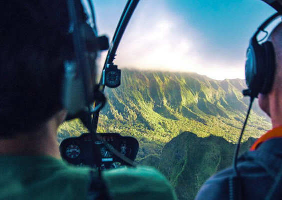 slide helicopter tour of the royal skies rainbow helicopters oahu hawaii