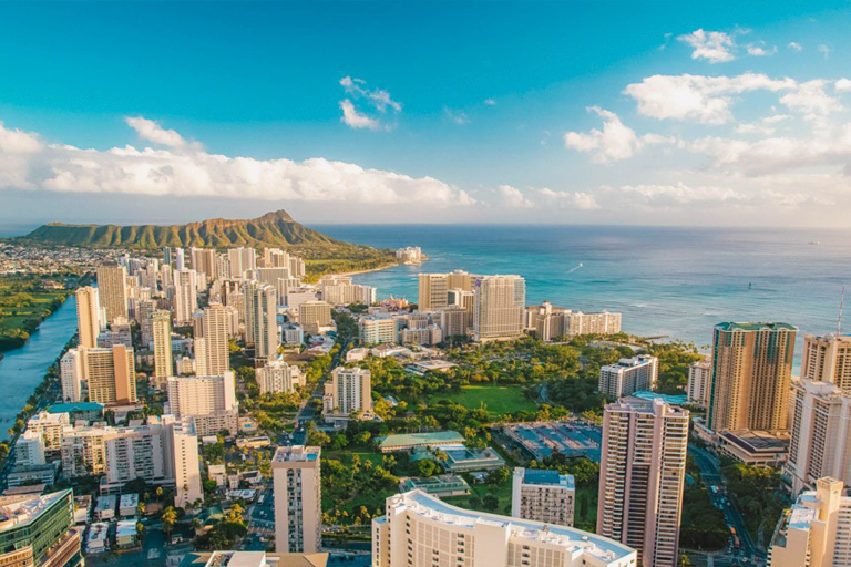 waikiki skyline soar along oahus beautiful south shore