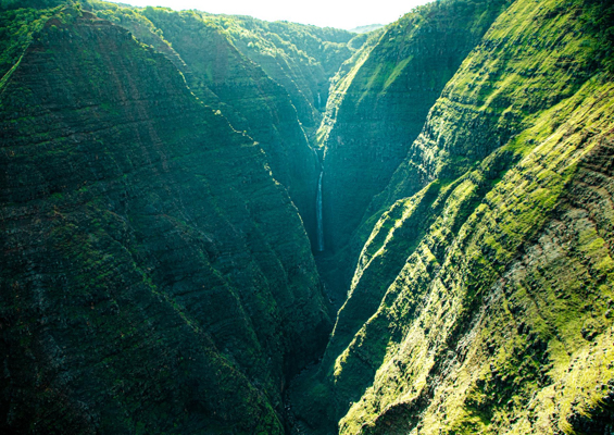 waimea canyon state park and hidden waterfalls kauai hawaii slider