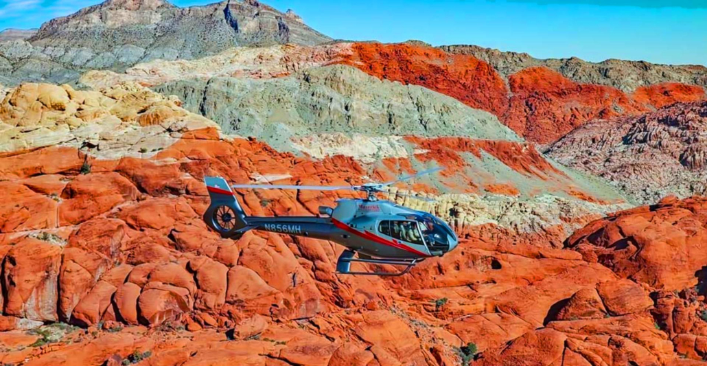 the helicopter tour take over the red rock canyon