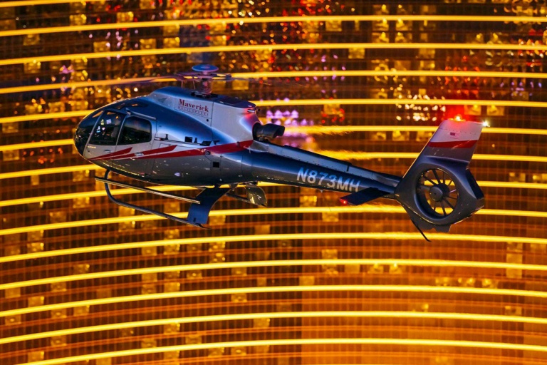 maverickhelicopter land air see flying throug building