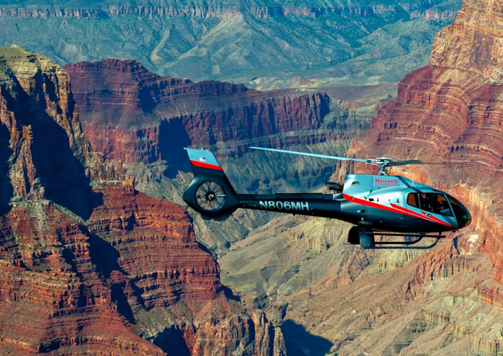 maverickhelicopter slide west rim and helicopter