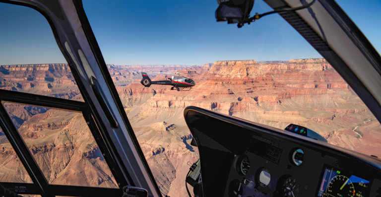 maverickhelicopter west rim grand canyon from sky 