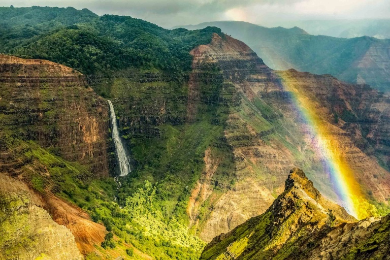 best of kauai private day waimea canyon waterfall and rainbow