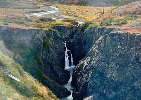 alaskahelicoptertours glaciers and waterfalls slide